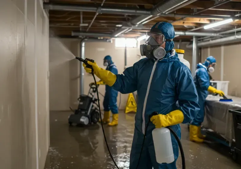 Basement Sanitization and Antimicrobial Treatment process in Gotha, FL